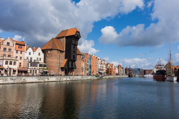 Naklejka premium The Zuraw (port crane) is the most famous landmark of Gdansk, Poland