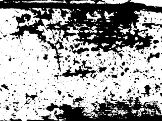 Vector grunge texture shabby planks with cracked paint. For create vintage, aging pattern with noise, grain, small particles and lines. Dust overlay distress background. Urban design. Black and white