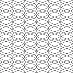 Obraz premium Stylish black and white linear seamless vector pattern