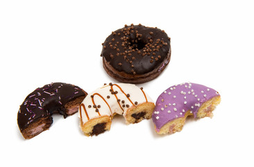 Donuts in glaze