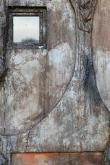 Detail of the grunge wall