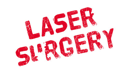 Laser Surgery rubber stamp. Grunge design with dust scratches. Effects can be easily removed for a clean, crisp look. Color is easily changed.