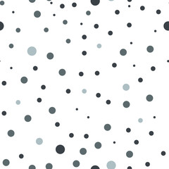 Vector seamless pattern. Modern stylish texture. Repeating abstract background with chaotic dots. Simple graphic design. Minimalist tileable print.