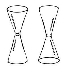 Jigger Cocktail Measuring Cup Sketch. Hand Drawn Vector Illustration Isolated on a White Background