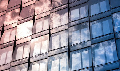 glass facade, office building