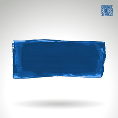 Brush stroke and texture. Grunge vector abstract hand - painted element. Underline and border design.