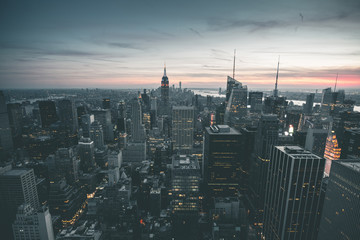 Night View of Manhattan - New York