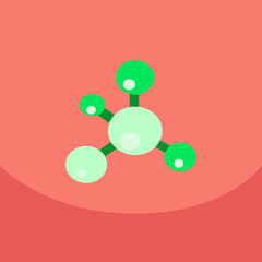 Structure molecule and communication Dna of atomand neurons. Science concept for your connected lines with dots. Medical technology and chemistry science and icons with Vector illustration