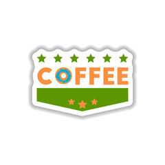 Label Frames and badges vector icon design collection coffee emblem