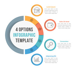 Obraz premium 4 Options Infographic Template
