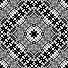 Design seamless monochrome geometric pattern