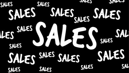 Hand-drawn sales text