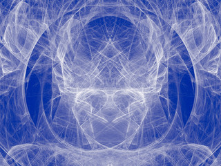 Toned color monochrome abstract fractal illustration.