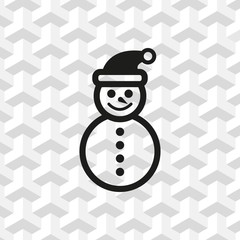 snowman icon stock vector illustration flat design