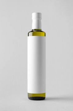 Olive / Sunflower / Sesame Oil Bottle Mock-Up - Blank Label