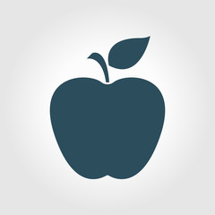 Apple icon. Healthy food concept. Naturopathy symbol.