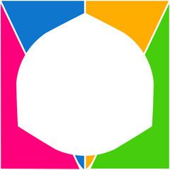 Colorful  vibrant stripes background with copy space