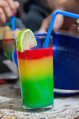 Bolivia flag colors drink