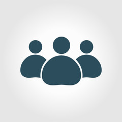 Team work  icon. Office workers and business team.