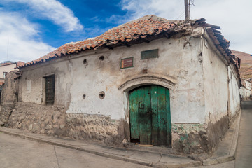 Fototapeta na wymiar Old building in Potosi, Bolivia.