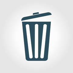 Trash can icon. Delete, Move to Trash, clear the disk space. Vector illustration.