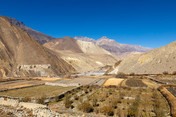 Fototapeta na wymiar Near the village of Cagbeni, Lower Mustang Nepal