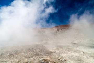 Geyser basin Sol de Manana, Bolivia