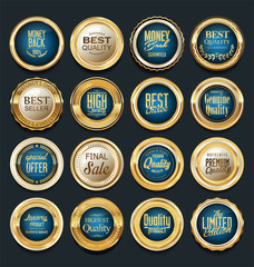 Luxury  golden design elements collection