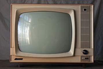 Old soviet retro TV