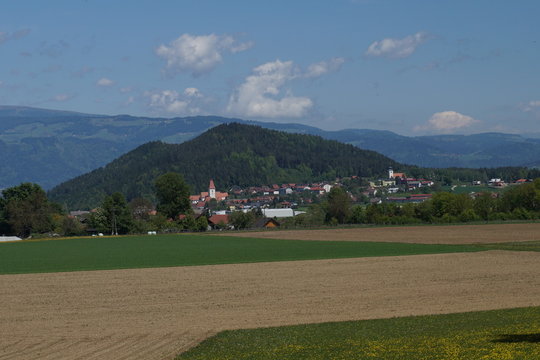 Gösselsdorf, Eberndorf, Feld, Landwirtschaft, Dorf, Siedlung, Haus, Häuser