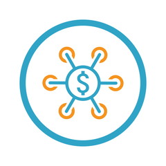 Investment Icon. Business Concept. Flat Design.