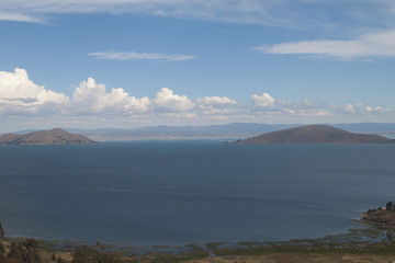 Huynaymarka lake in Bolivia