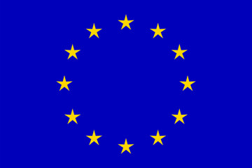 European Union flag, vector.