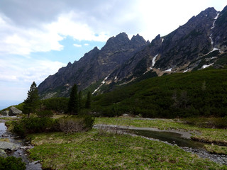 Fototapeta na wymiar The Small Cold Valley High Tatras