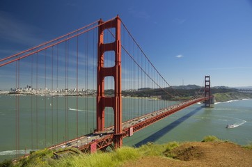 Golden gate bridge, view from battery Spencer, San Francisco, California, USA