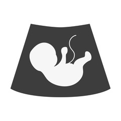 Ultrasonography baby icon.