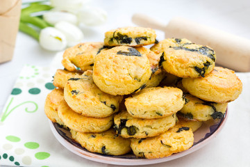 Glutenfree scones with  wild garlic