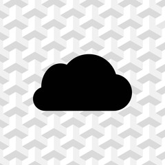 cloud icon stock vector illustration flat design