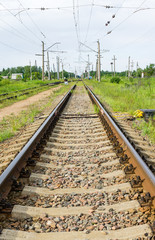 Obraz premium Old railroad track