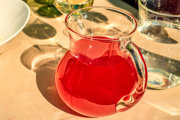 Traditional Russian berry drink mors or smoothie © Yakov