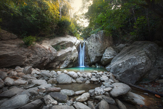 Talipanan waterfalls at Mindoro island,Philippines