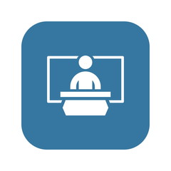 Training Icon. Business Concept. Flat Design