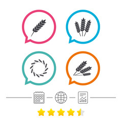 Obraz premium Agricultural icons. Gluten free symbols.