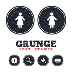 Female sign icon. Woman human symbol.