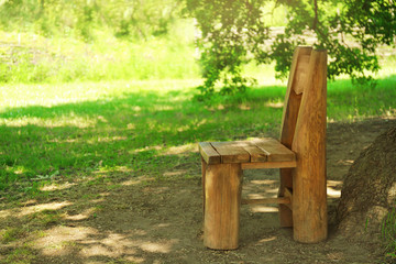 Old wooden chair outdoor