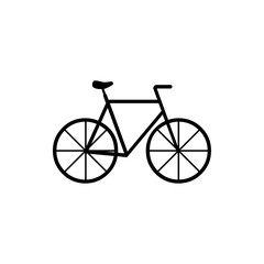 Fototapeta premium bike icon vector illustration. Flat design style