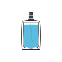 perfume isolated logotype on white background