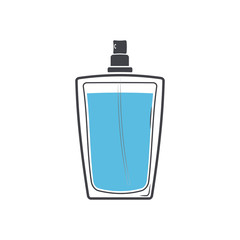 perfume isolated logotype on white background