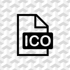 ico icon stock vector illustration flat design