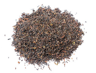 A bunch of dry black unpressed tea with flavors
